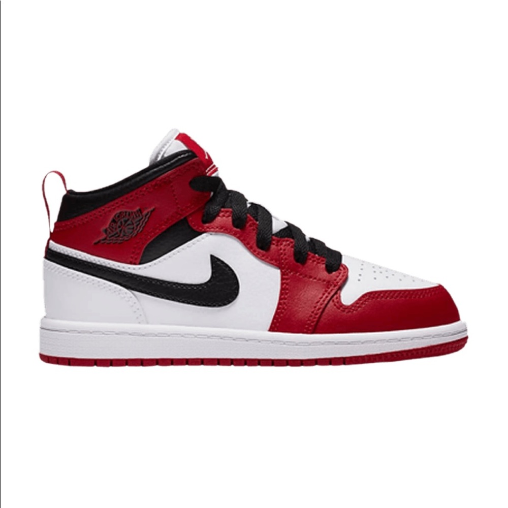 Air Jordan 1 Mid Chicago White Toe - Picture 10 of 10